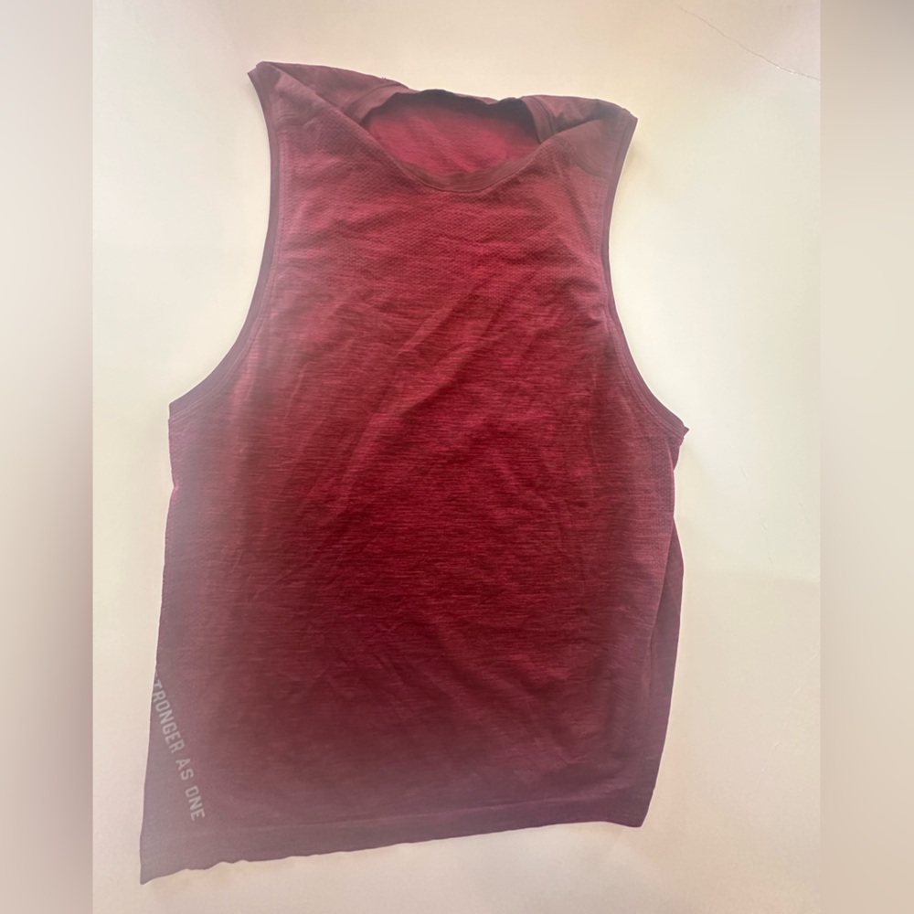 Red lululemon tank top, men’s  - medium